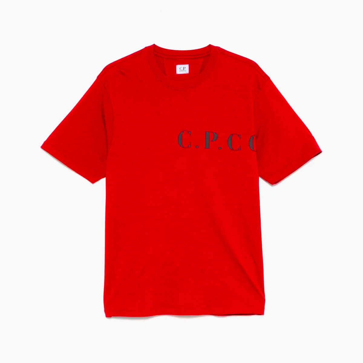 CP Company T-Shirt Logo Noir Rouge
