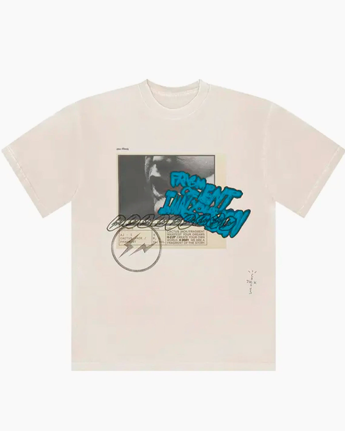 Cactus Jack by Travis Scott  T-Shirt - For Fragment Manifest - Blanc