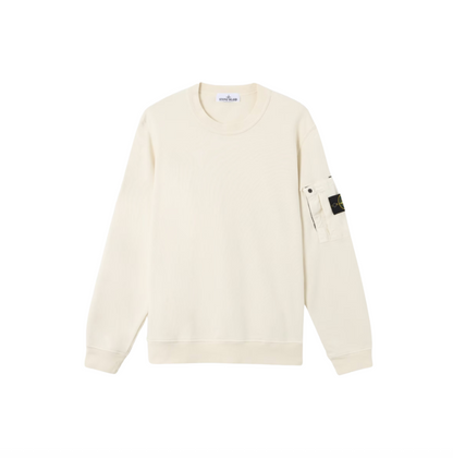 Stone Island Pull Crewneck Blanc