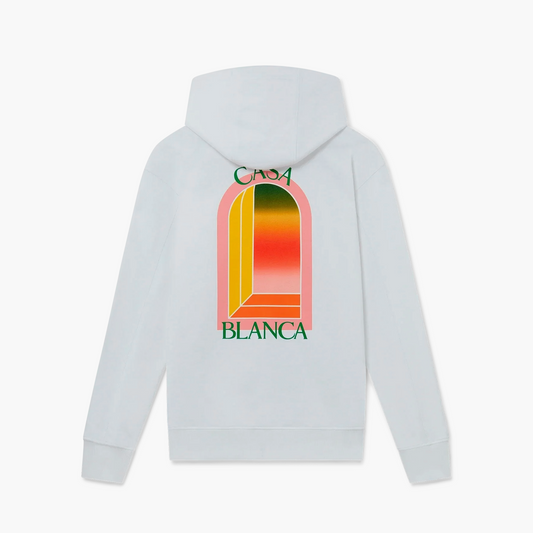 Casablanca Hoodie - Gradient L'Arche - Blanc