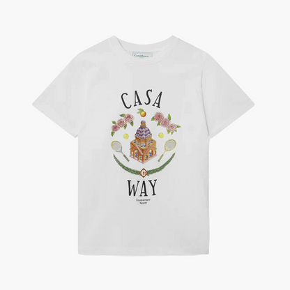 Casablanca T-Shirt Casa Way Blanc