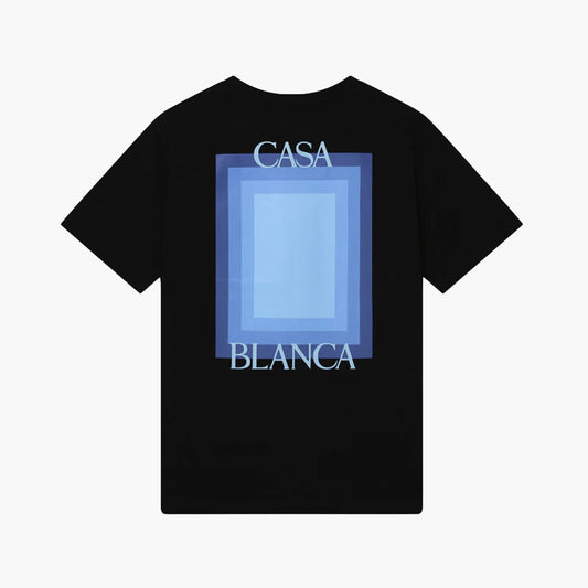 Casablanca T-Shirt Gradient Casa Logo Noir