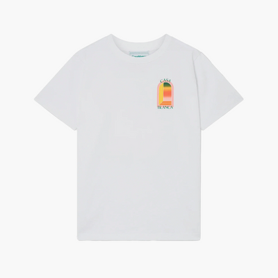 Casablanca T-Shirt Gradient L'Arche Blanc