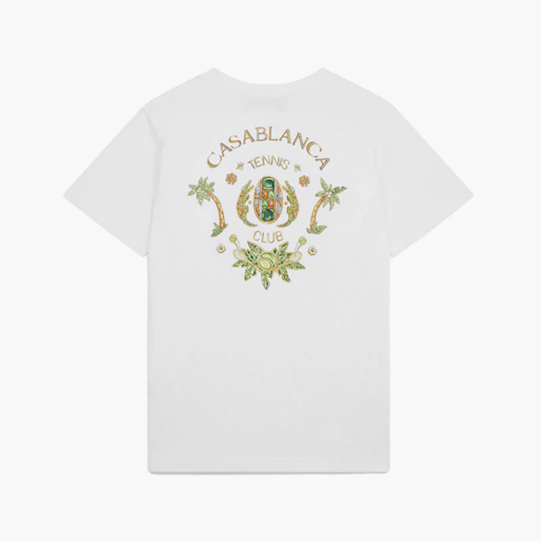 Casablanca T-Shirt Joyaux D'Afrique Tennis Club Blanc