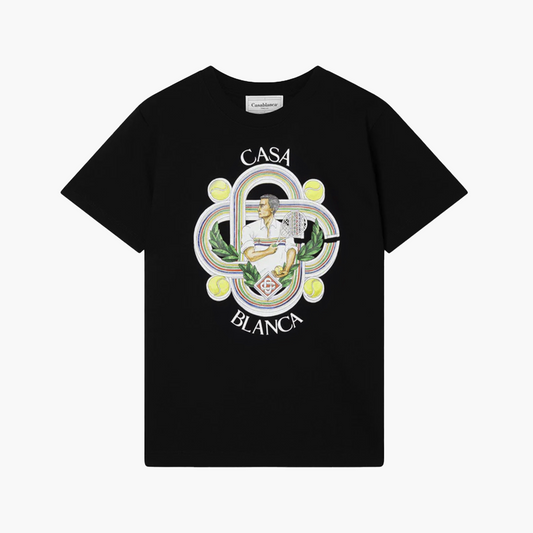 Casablanca T-Shirt Le Joueur Noir