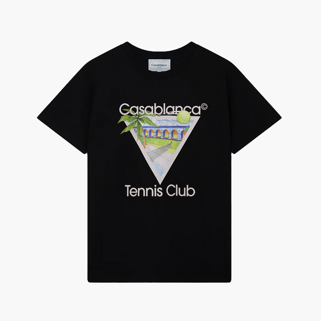 Casablanca T-Shirt Tennis Club Noir