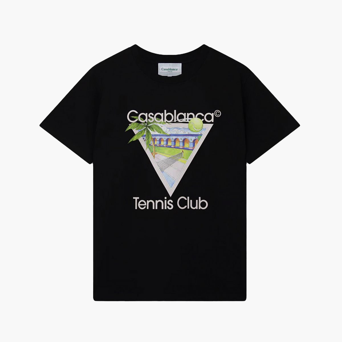 Casablanca T-Shirt Tennis Club Noir