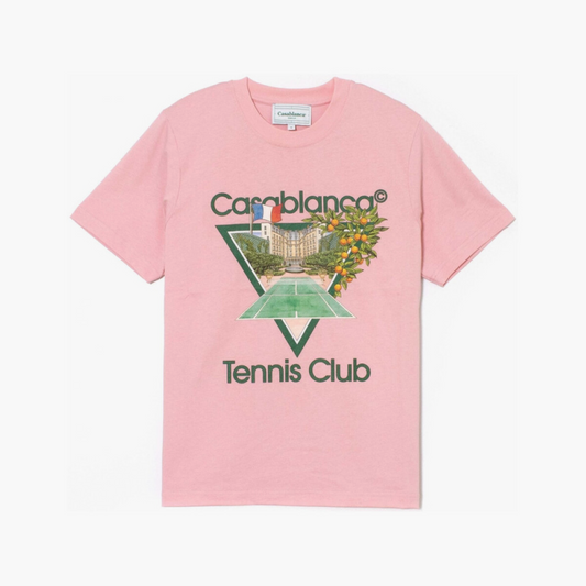 Casablanca T-Shirt Tennis Club Rose
