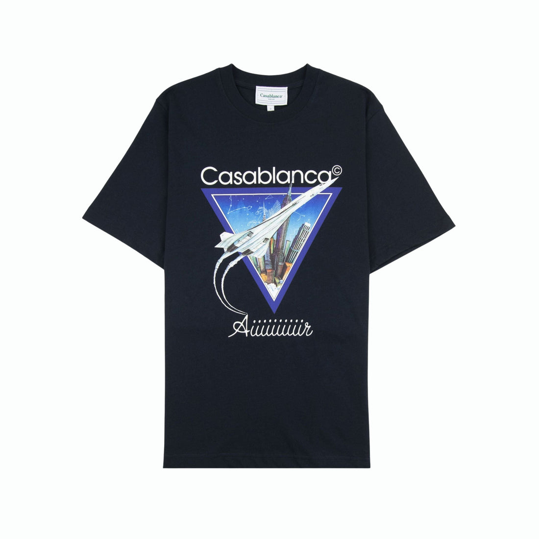 Casablanca T-shirt Aiiiiir T-Shirt Bleu