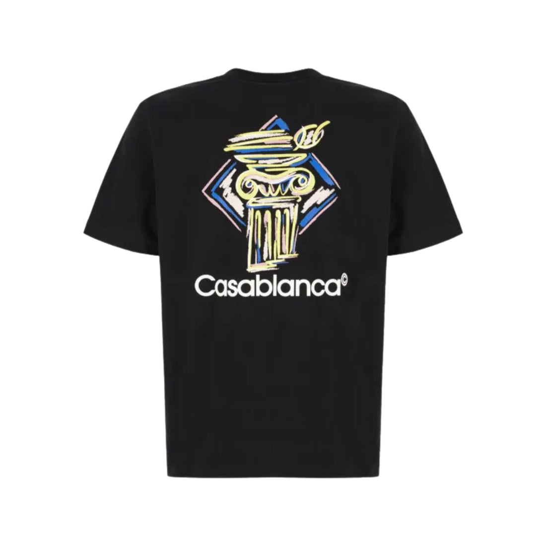 Casablanca T-shirt Diamond Column Noir