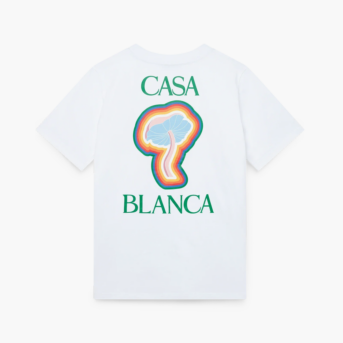 Casablanca T-shirt Rainbow Mushroom Blanc