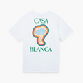 Casablanca T-shirt Rainbow Mushroom Blanc