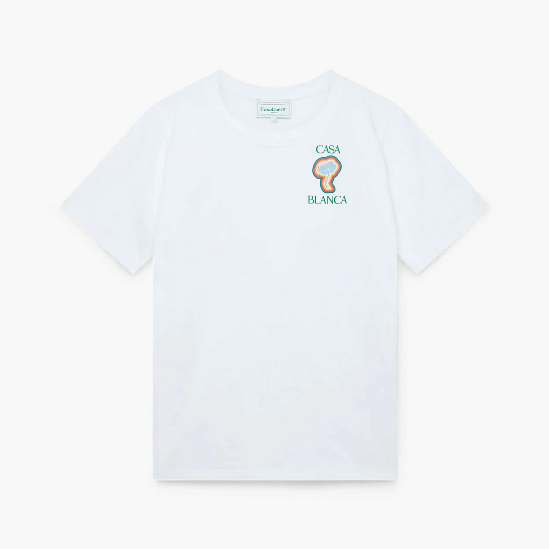 Casablanca T-shirt Rainbow Mushroom Blanc