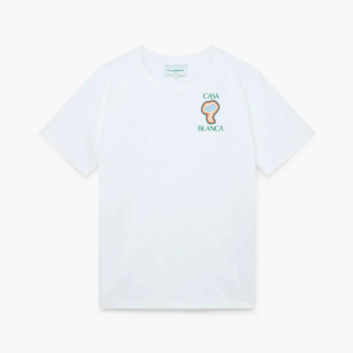 Casablanca T-shirt Rainbow Mushroom Blanc