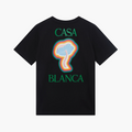 Casablanca T-shirt Rainbow Mushroom Noir