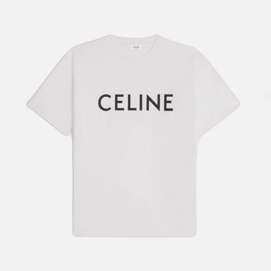 Celine T-Shirt - Logo - Blanc