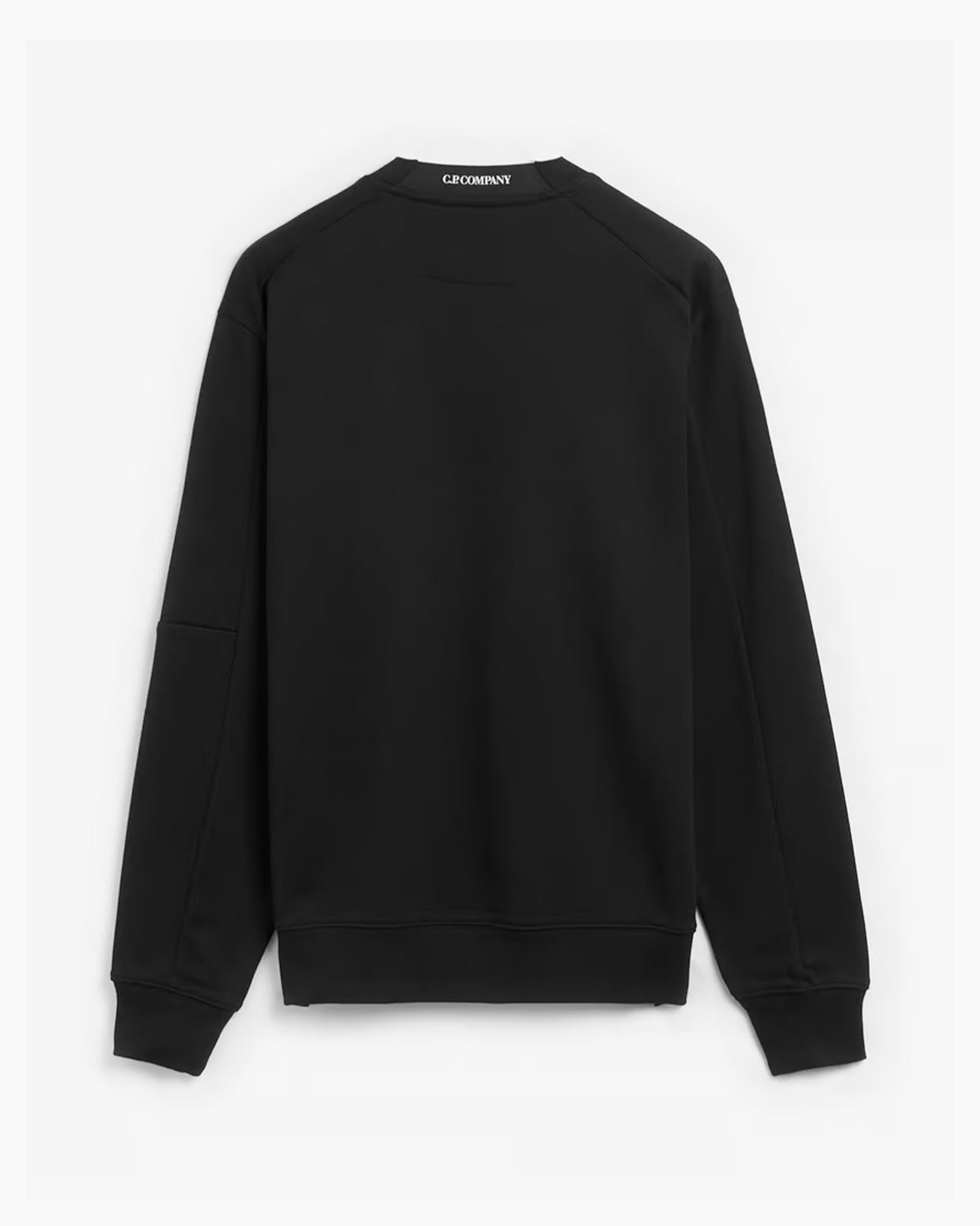CP Company Crewneck - Diagonal Raised Fleece - Black