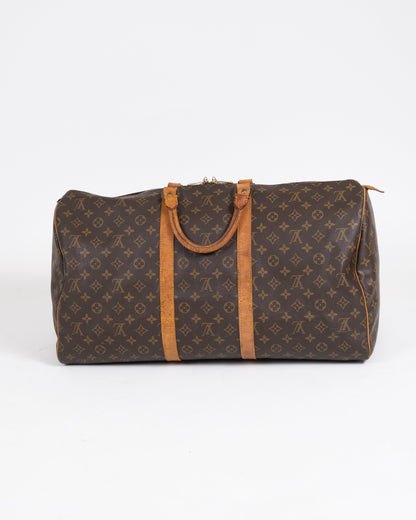 Louis Vuitton Sac de voyage Keepall 55 Monogram Marron