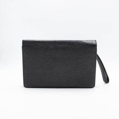 Louis Vuitton Sac Pochette avec Dragonne Cuir Epi Noir