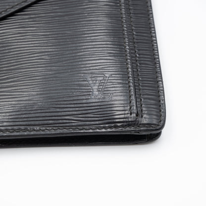 Louis Vuitton Sac Pochette avec Dragonne Cuir Epi Noir