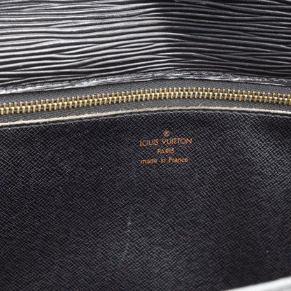 Louis Vuitton Sac Sellier Pochette avec Dragonne Cuir Epi Noir