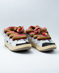 Leather Curb Mule White Ivory