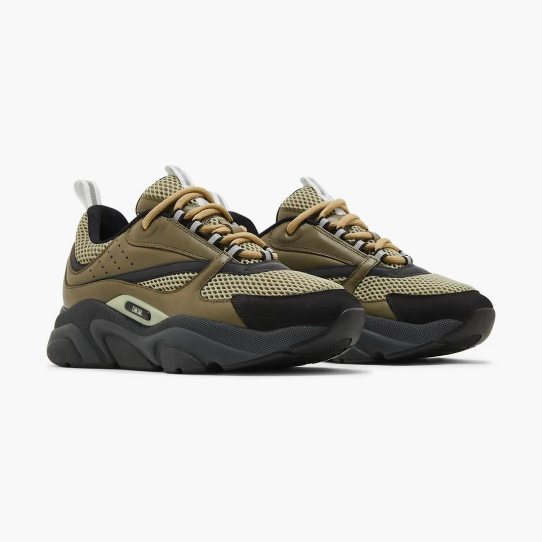 Dior B22 Khaki Black Calfskin