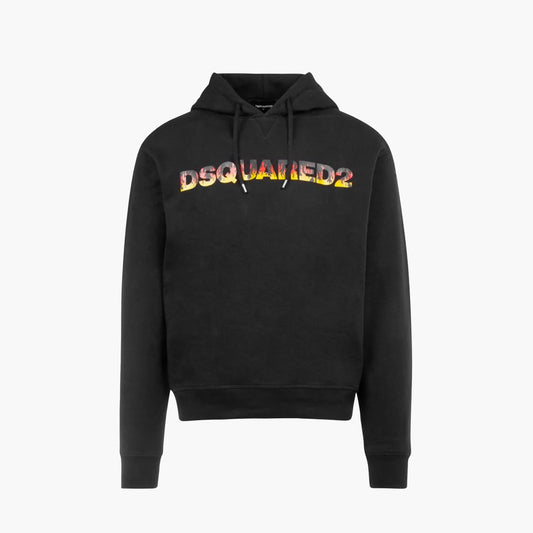 Dsquared Hoodie - Fire Logo - Black
