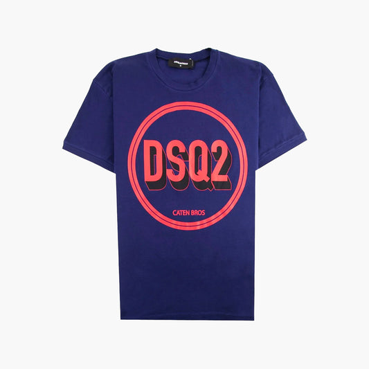 Dsquared T-Shirt - DSQ2 Circle - Blue