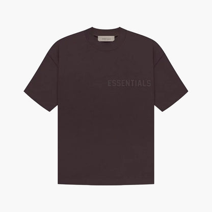 Essentials T-Shirt Plum Marron