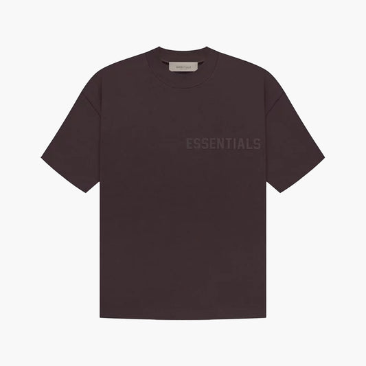Essentials T-Shirt Plum Marron