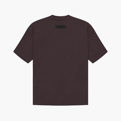 Essentials T-Shirt Plum Marron