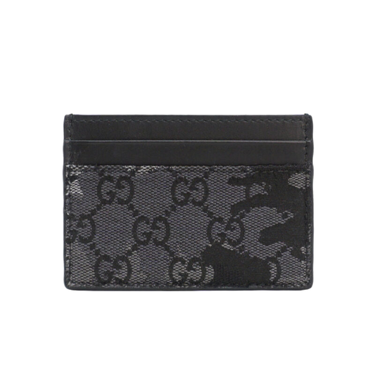 Gucci Porte-carte Monogramme Camouflage Noir