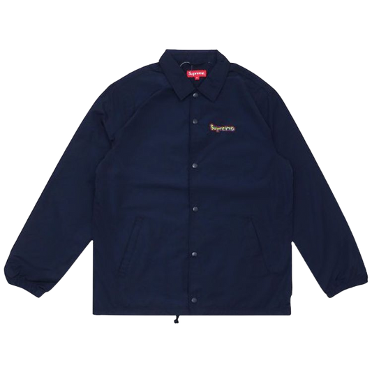 Supreme Veste - Gonz Logo Coaches - Navy Blue