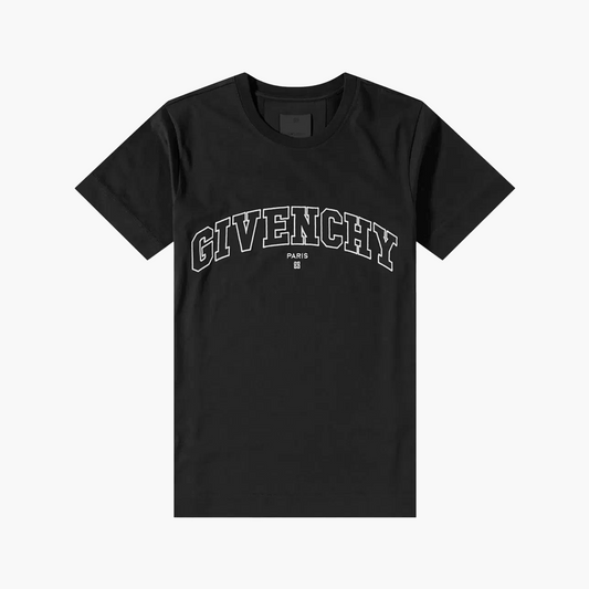 Givenchy T-Shirt - Embroidered Logo - Black