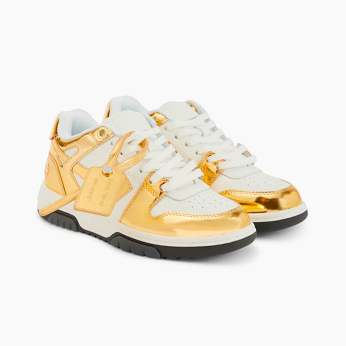 Off-White Gold 'Out Of Office' sneakers Off-White