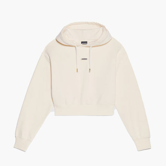 Jacquemus Hoodie Femme Gros Grain Beige
