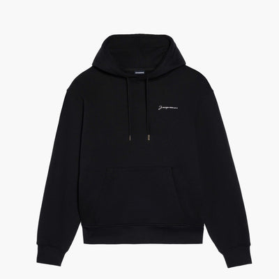 Jacquemus Hoodie Le Sweatshirt Brodé Noir
