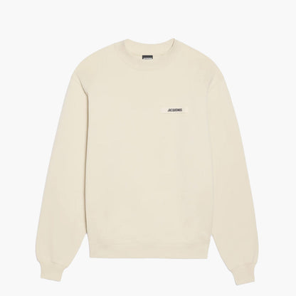 Jacquemus Pull Le Sweatshirt Gros Grain Beige