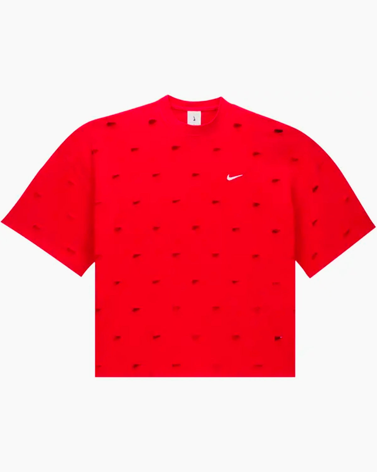 Jacquemus Nike T-shirt Le Swoosh Rouge Foncé