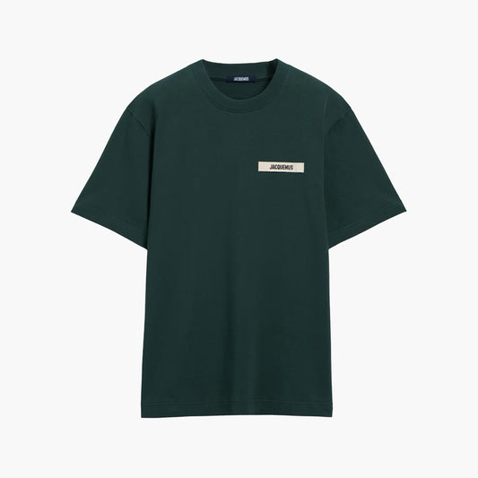 Jacquemus T-Shirt Gros Grain Vert Foncé