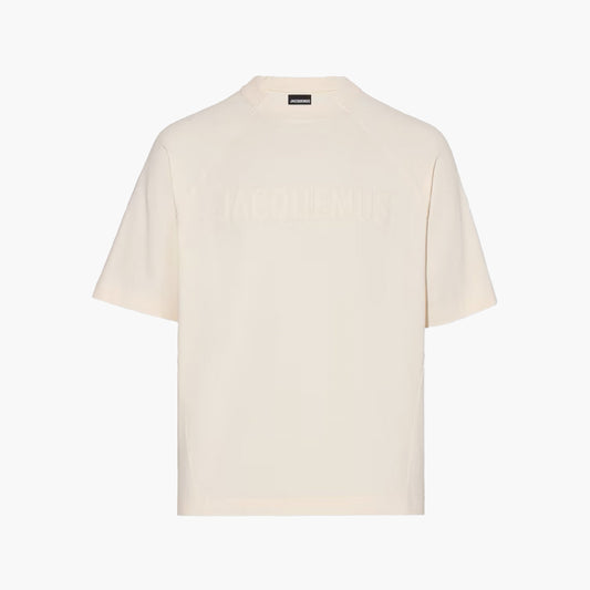 Jacquemus T-shirt Typo Beige