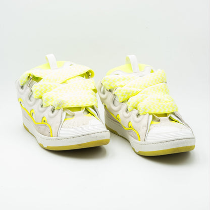 Lanvin Curb Sneaker White Fluo Yellow
