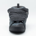 Lanvin Leather Curb Sneaker Dark Grey