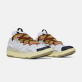 Lanvin Leather Curb Sneaker White Ivory