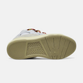 Lanvin Leather Curb Sneaker White Ivory