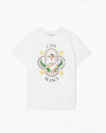 Casablanca T-shirt Le Joueur Blanc