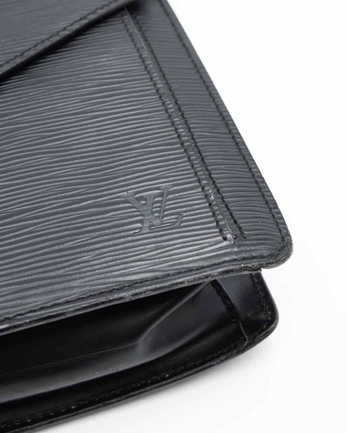 Louis Vuitton Sac Pochette avec Dragonne Cuir Epi Noir
