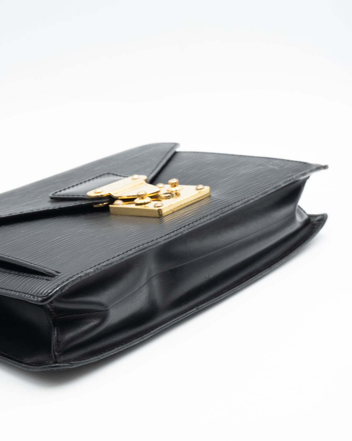Louis Vuitton Sac Pochette avec Dragonne Cuir Epi Noir