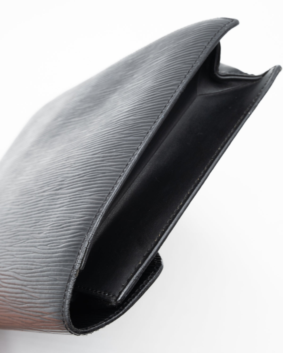 Louis Vuitton Sac Pochette avec Dragonne Cuir Epi Noir